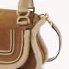Bolso pequeño Marcie en ante y borrego