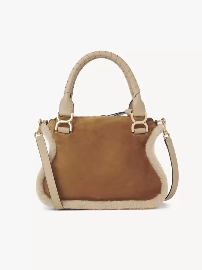 Bolso pequeño Marcie en ante y borrego