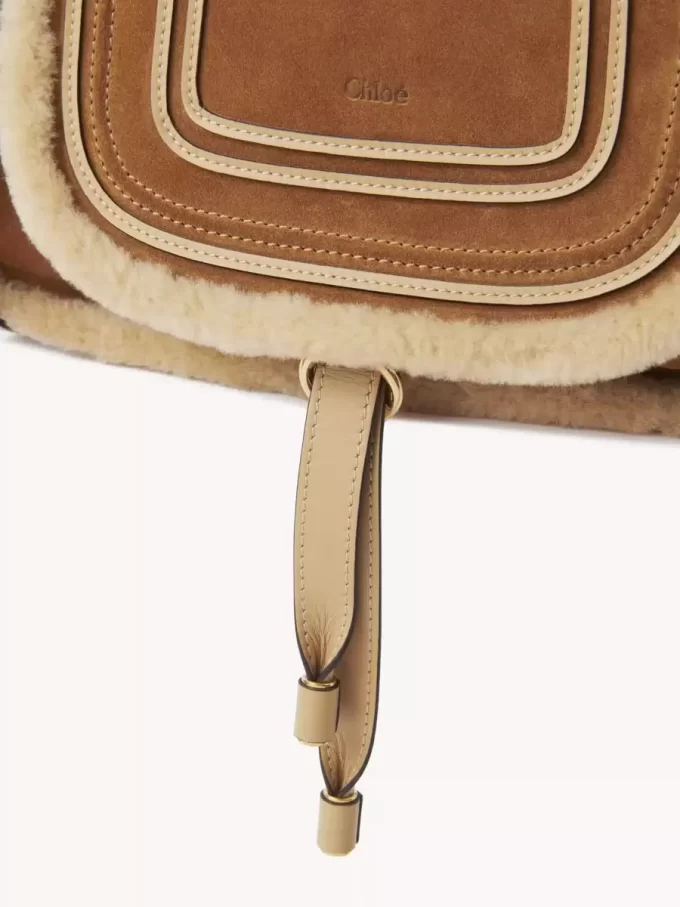 Bolso pequeño Marcie en ante y borrego