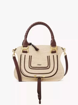 Bolso pequeño Marcie en fibras efecto rafia