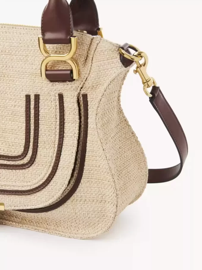 Bolso pequeño Marcie en fibras efecto rafia