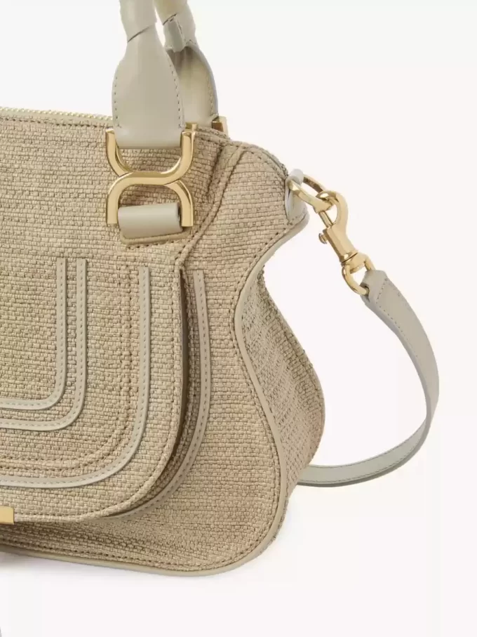 Bolso pequeño Marcie en fibras efecto rafia