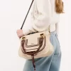 Bolso pequeño Marcie en fibras efecto rafia
