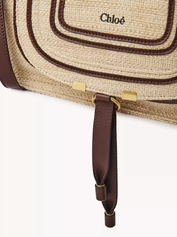 Bolso pequeño Marcie en fibras efecto rafia