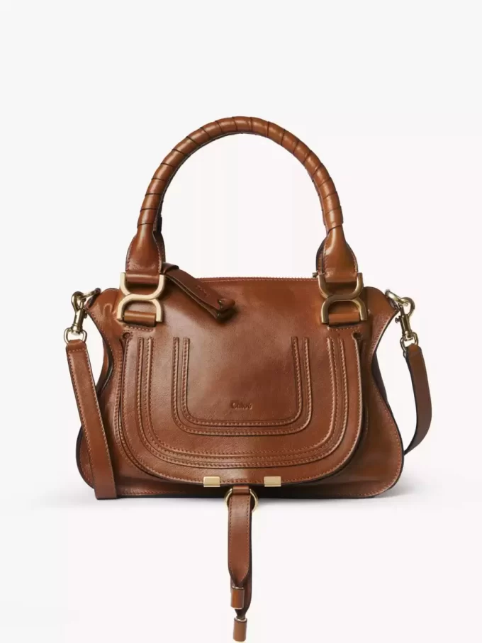 Bolso pequeño Marcie en piel brillante