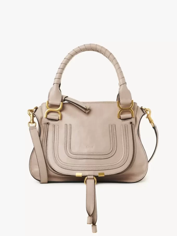 Bolso pequeño Marcie en piel brillante