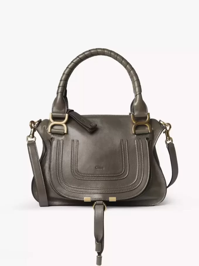 Bolso pequeño Marcie en piel brillante