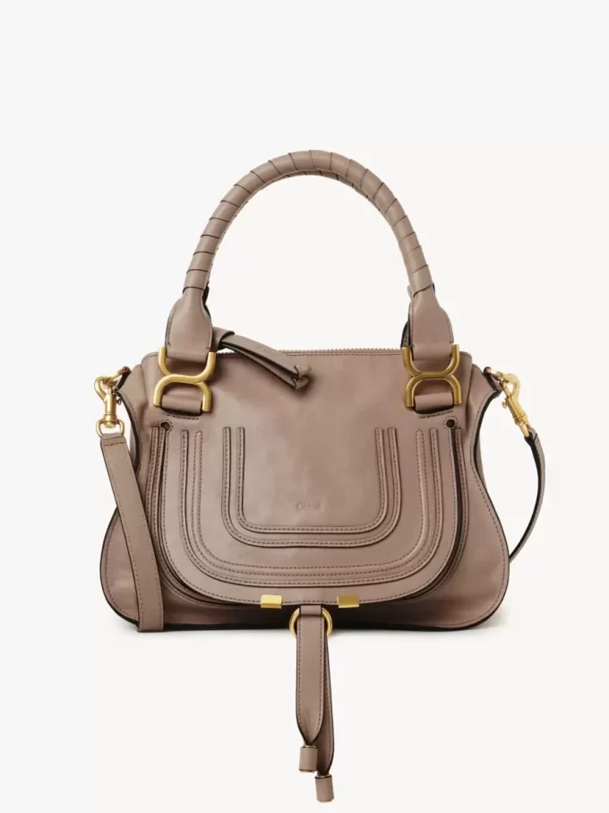 Bolso pequeño Marcie en piel brillante