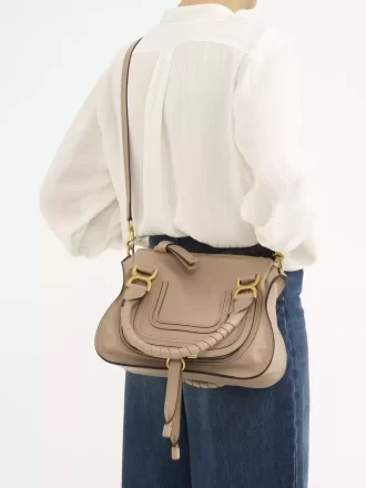 Bolso pequeño Marcie en piel brillante