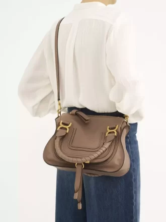 Bolso pequeño Marcie en piel brillante