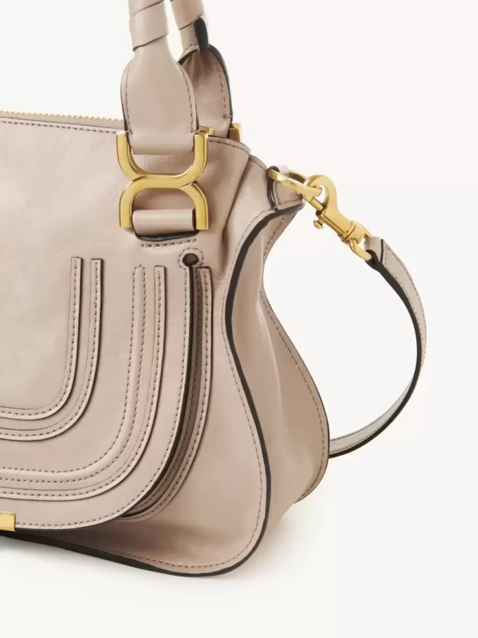 Bolso pequeño Marcie en piel brillante