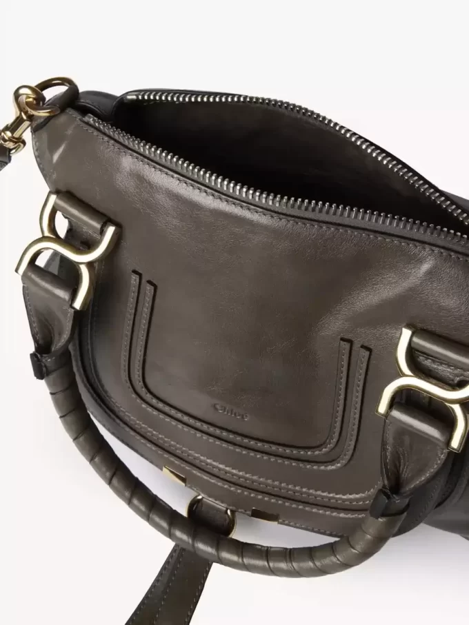 Bolso pequeño Marcie en piel brillante