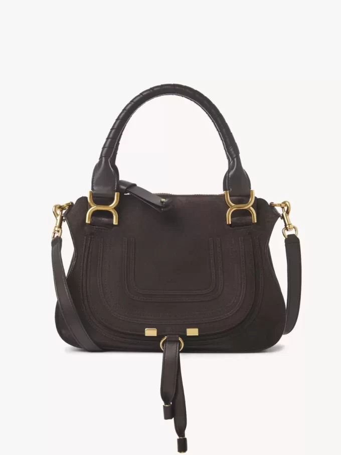 Bolso pequeño Marcie en piel de ante