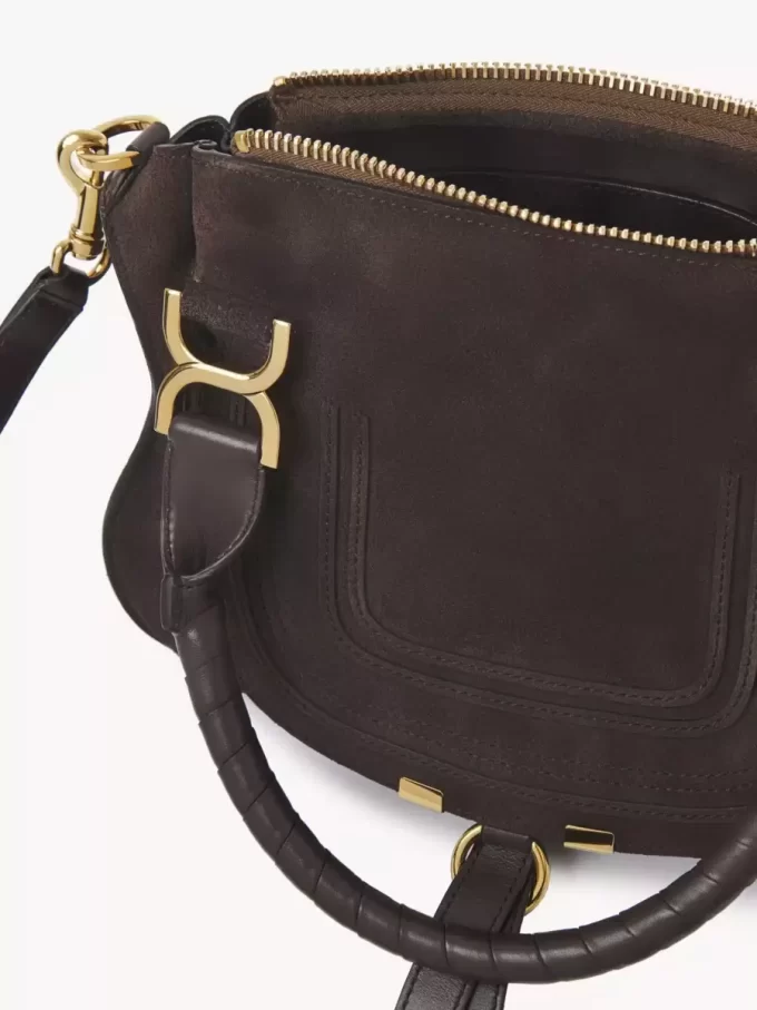 Bolso pequeño Marcie en piel de ante