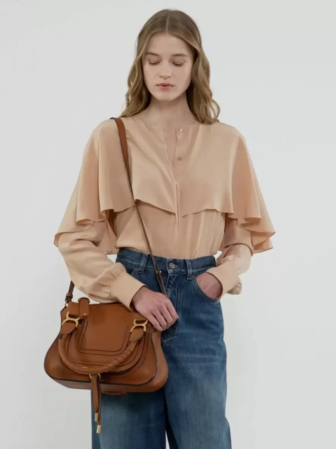 Bolso pequeño Marcie en piel granulada