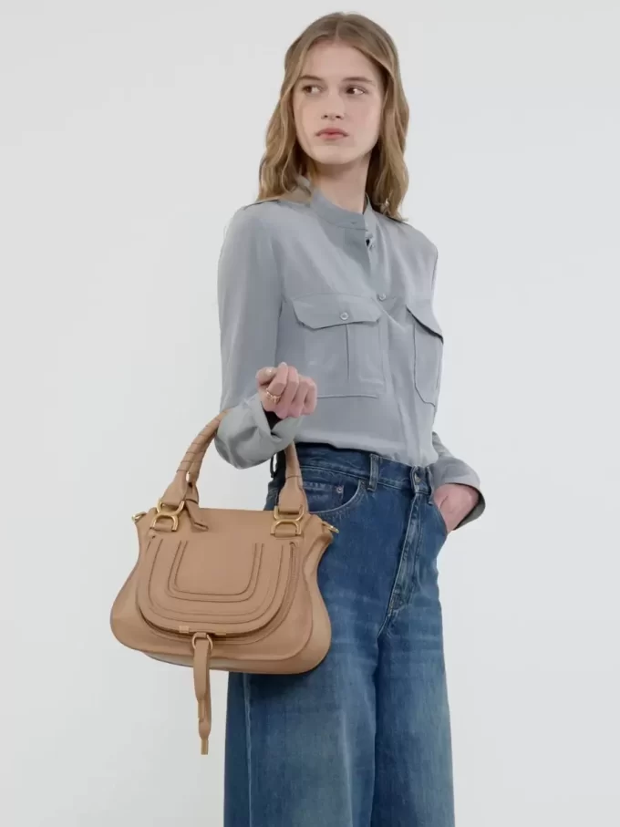 Bolso pequeño Marcie en piel granulada