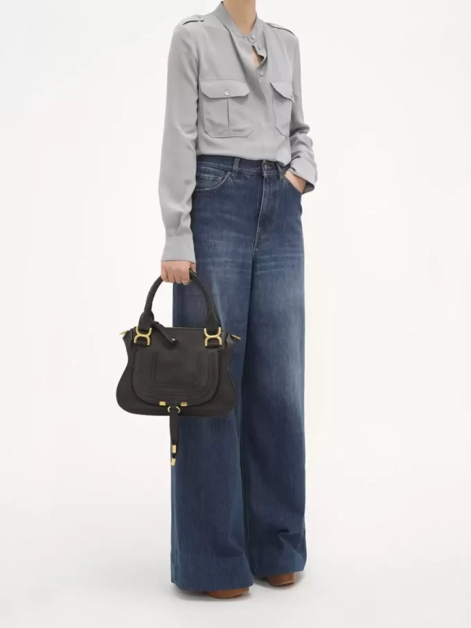 Bolso pequeño Marcie en piel granulada