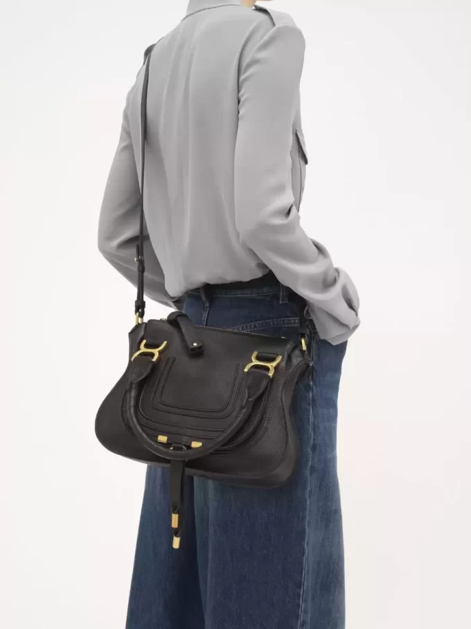 Bolso pequeño Marcie en piel granulada