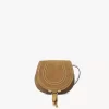 Bolso pequeño Marcie Saddle en piel de ante