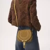 Bolso pequeño Marcie Saddle en piel de ante
