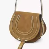 Bolso pequeño Marcie Saddle en piel de ante