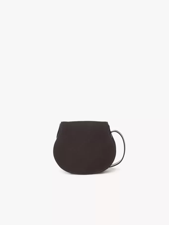 Bolso pequeño Marcie Saddle en piel de ante