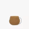 Bolso pequeño Marcie Saddle en piel de ante