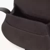 Bolso pequeño Marcie Saddle en piel de ante