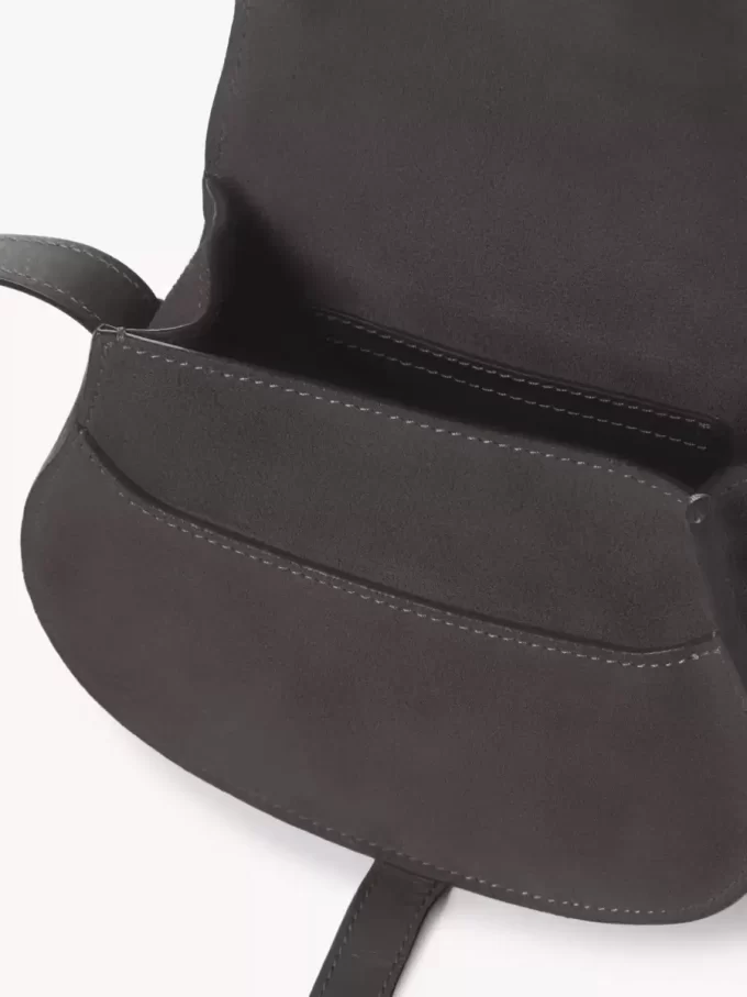Bolso pequeño Marcie Saddle en piel de ante