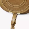 Bolso pequeño Marcie Saddle en piel de ante