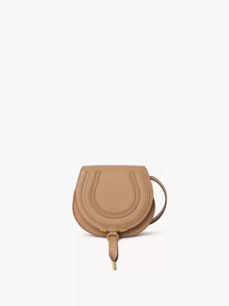 Bolso pequeño Marcie Saddle en piel granulada