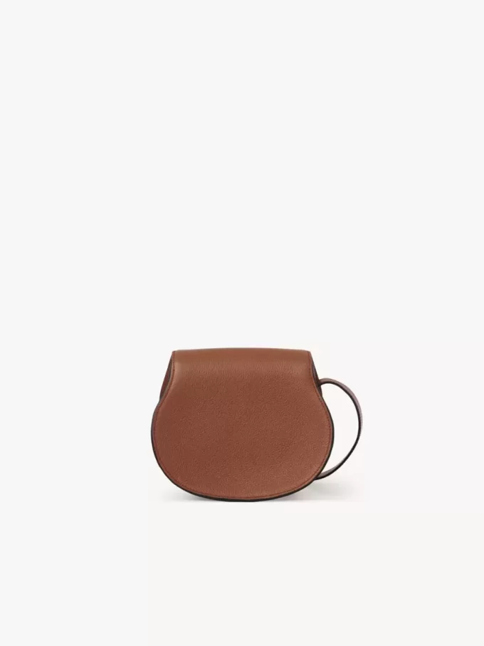Bolso pequeño Marcie Saddle en piel granulada