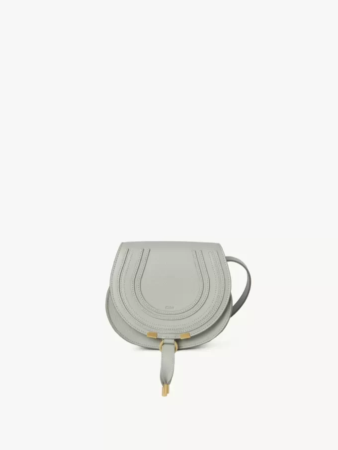 Bolso pequeño Marcie Saddle en piel granulada
