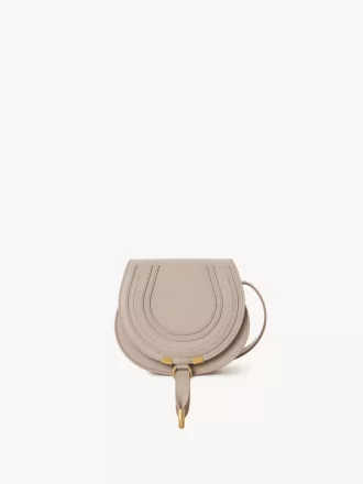 Bolso pequeño Marcie Saddle en piel granulada