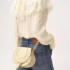Bolso pequeño Marcie Saddle en piel granulada