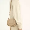 Bolso pequeño Marcie Saddle en piel granulada