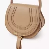 Bolso pequeño Marcie Saddle en piel granulada