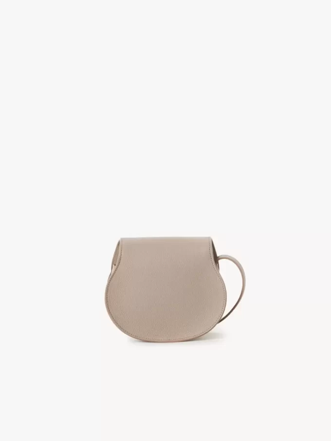 Bolso pequeño Marcie Saddle en piel granulada