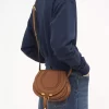 Bolso pequeño Marcie Saddle en piel granulada