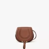 Bolso pequeño Marcie Saddle en piel granulada
