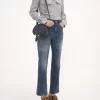 Bolso pequeño Marcie Saddle en piel granulada Bolso pequeño Marcie Saddle en piel granulada