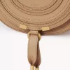 Bolso pequeño Marcie Saddle en piel granulada