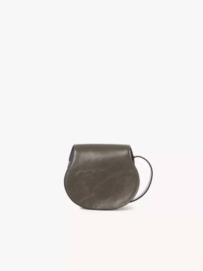 Bolso pequeño Marcie tipo sillín de piel brillante