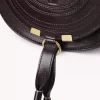 Bolso pequeño Marcie tipo sillín de piel brillante