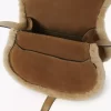 Bolso pequeño Marcie tipo sillín en ante y borrego