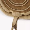 Bolso pequeño Marcie tipo sillín en ante y borrego