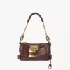 Bolso pequeño Paddington con cadena en piel granulada