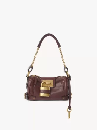 Bolso pequeño Paddington con cadena en piel granulada