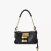 Bolso pequeño Paddington con cadena en piel granulada