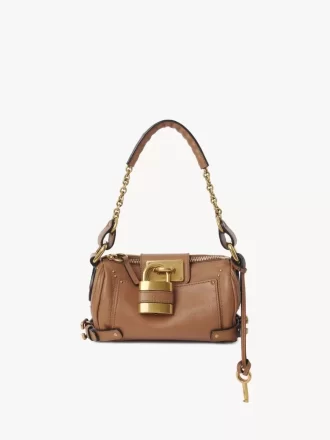Bolso pequeño Paddington con cadena en piel granulada